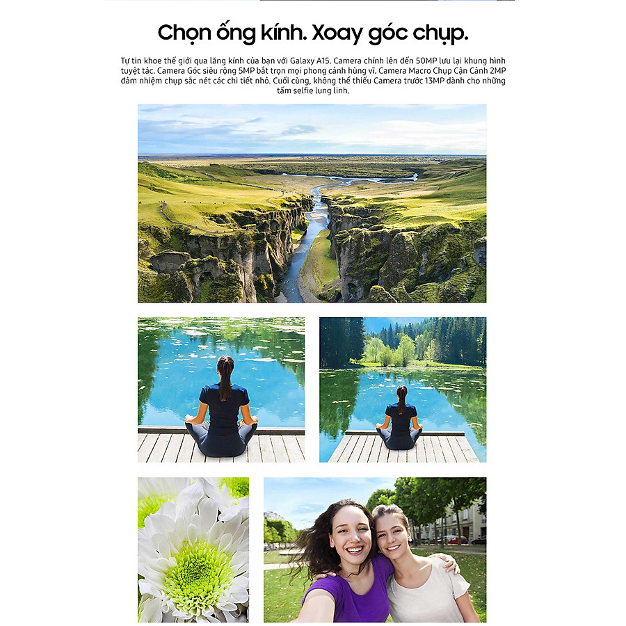 Điện Thoại Samsung Galaxy A15 LTE (8GB/128GB)- Đã Kích Hoạt Bảo Hành Điện tử - Hàng Chính Hãng - Hình ảnh 7
