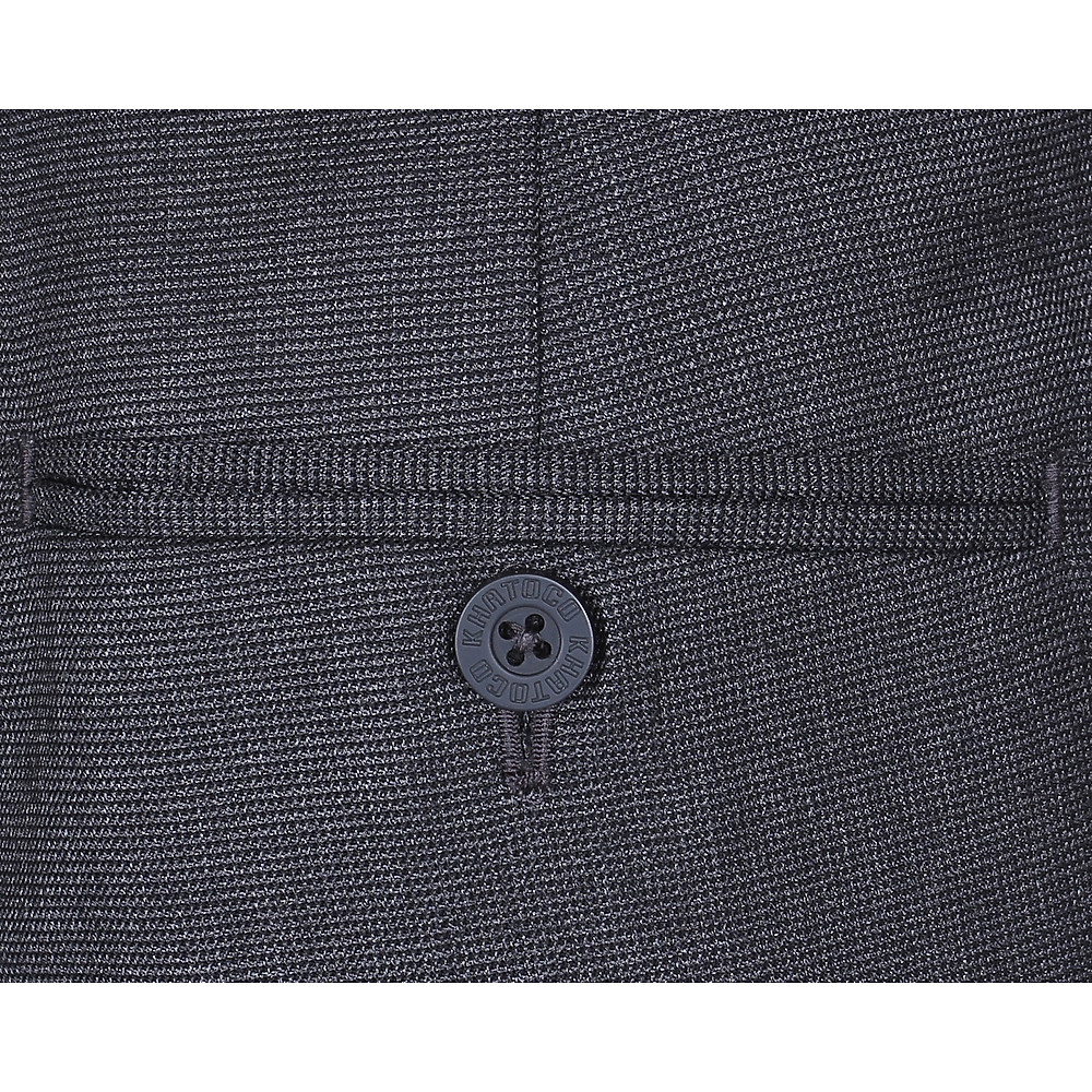 Quần tây nam không ly Khatoco Q1M528R0-INMA052-2407-0-xám đậm - Hình ảnh 4