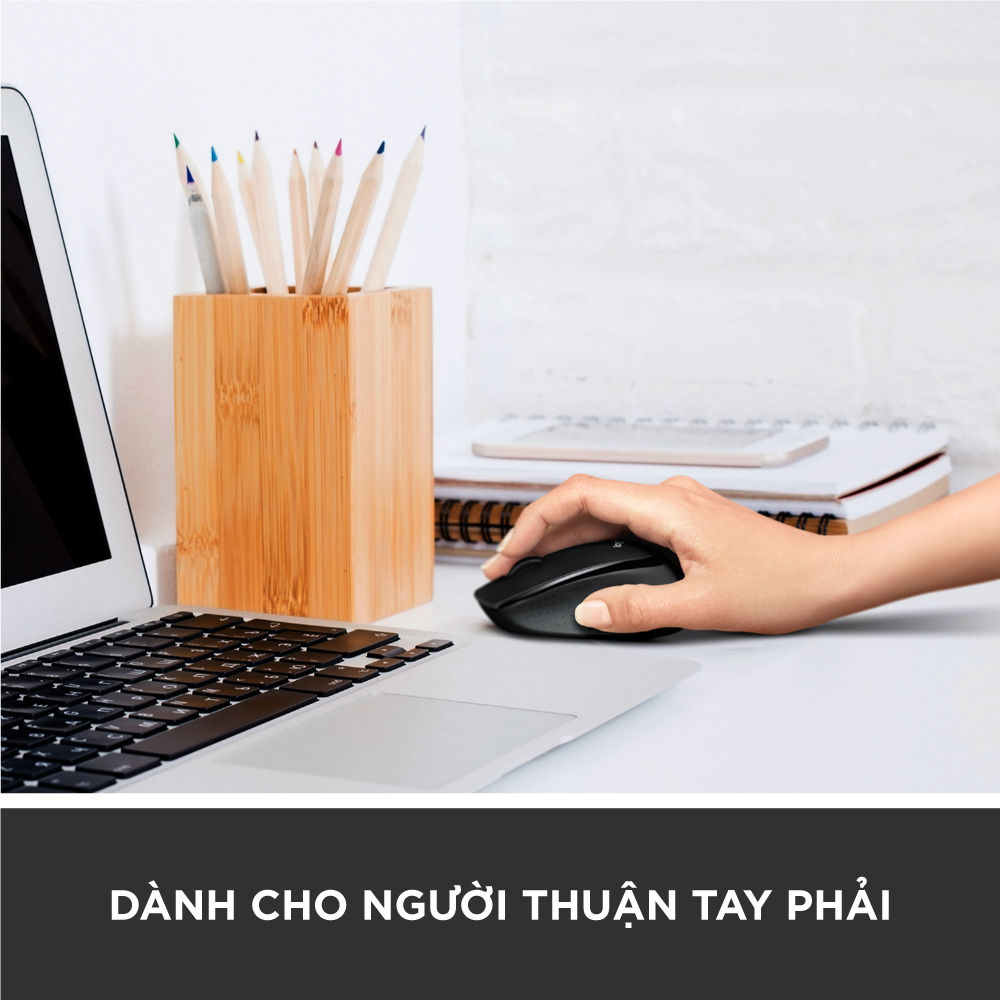 Chuột Không Dây Logitech M330 Silent Plus - Hàng Chính Hãng - Hình ảnh 3