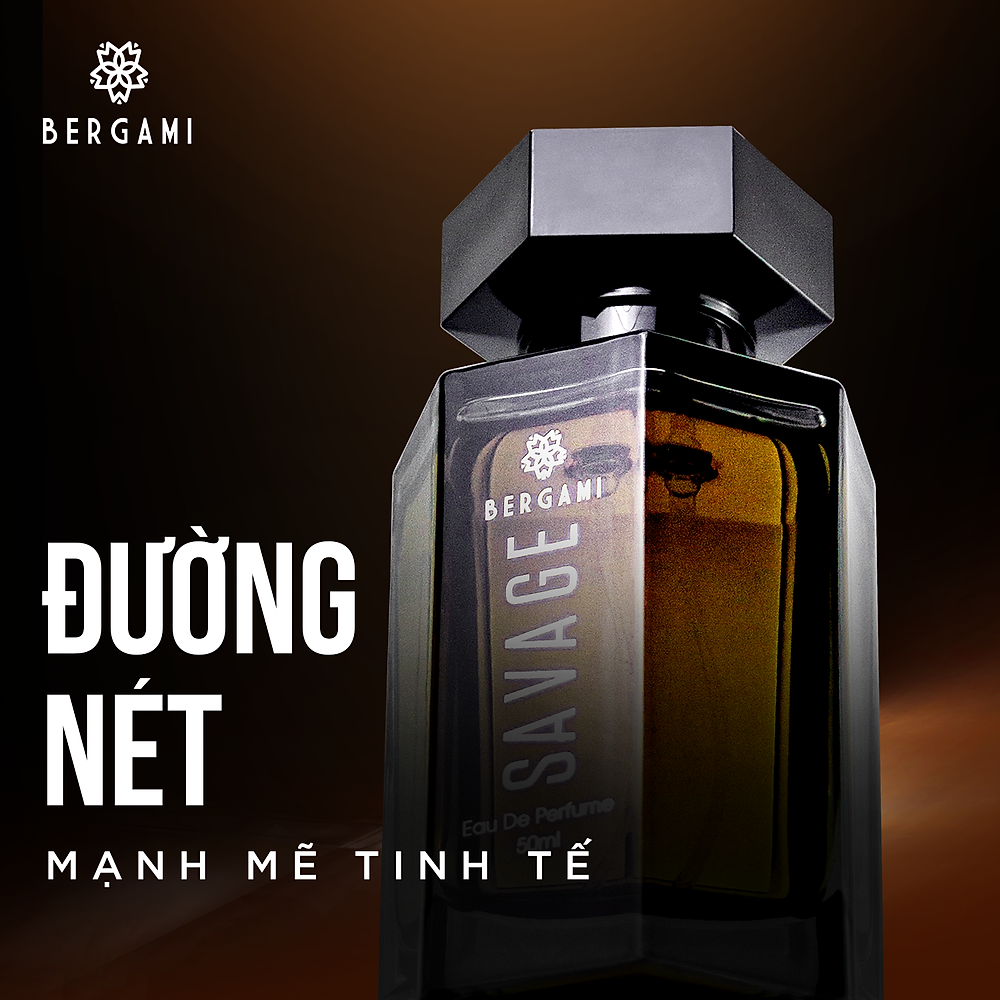 Nước hoa nam chính hãng mùi hương GỖ SỒI trầm ấm quyến rũ Bergami Savage 50ml - Hình ảnh 3