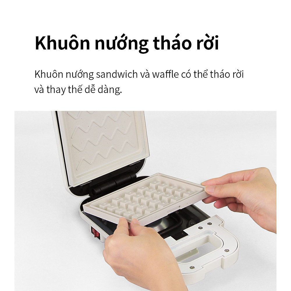 Máy kẹp nướng bánh LocknLock EJB126IVY (600W) - Hàng Chính Hãng - Hình ảnh 17