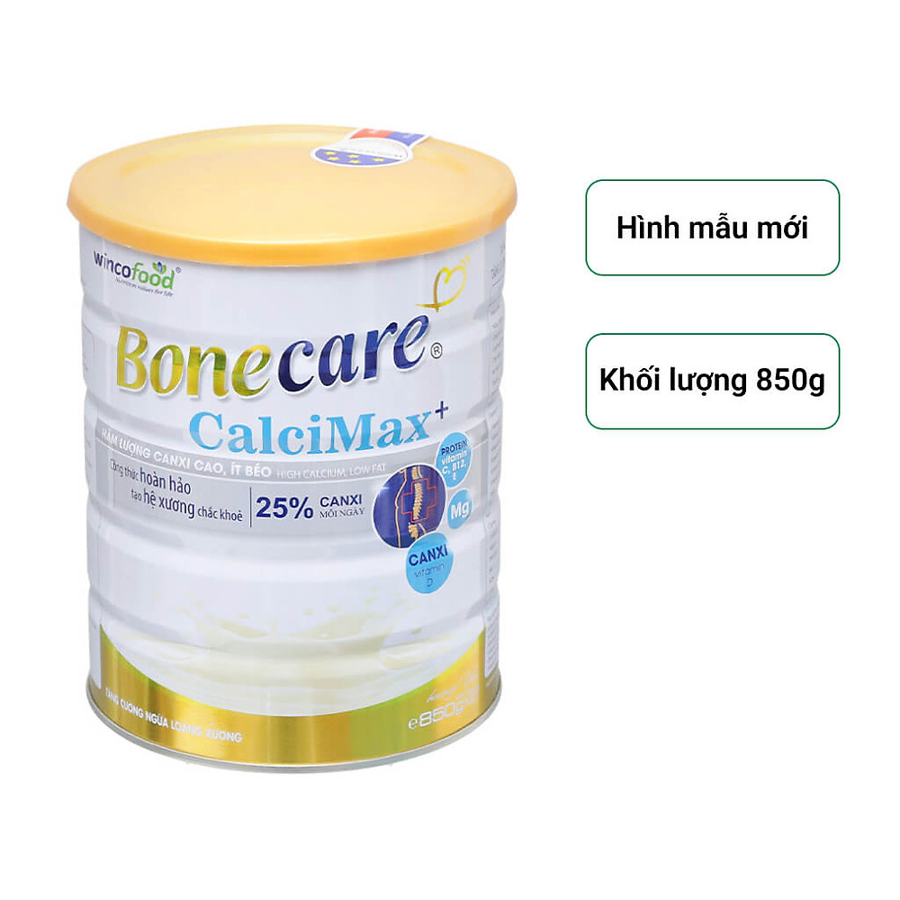 Combo 2 lon sữa bột Bonecare Calcimax+: dành cho người từ 18 tuổi trở lên bổ sung canxi phòng ngừa loãng xương, tim mạch và tiểu đường. - Hình ảnh 2