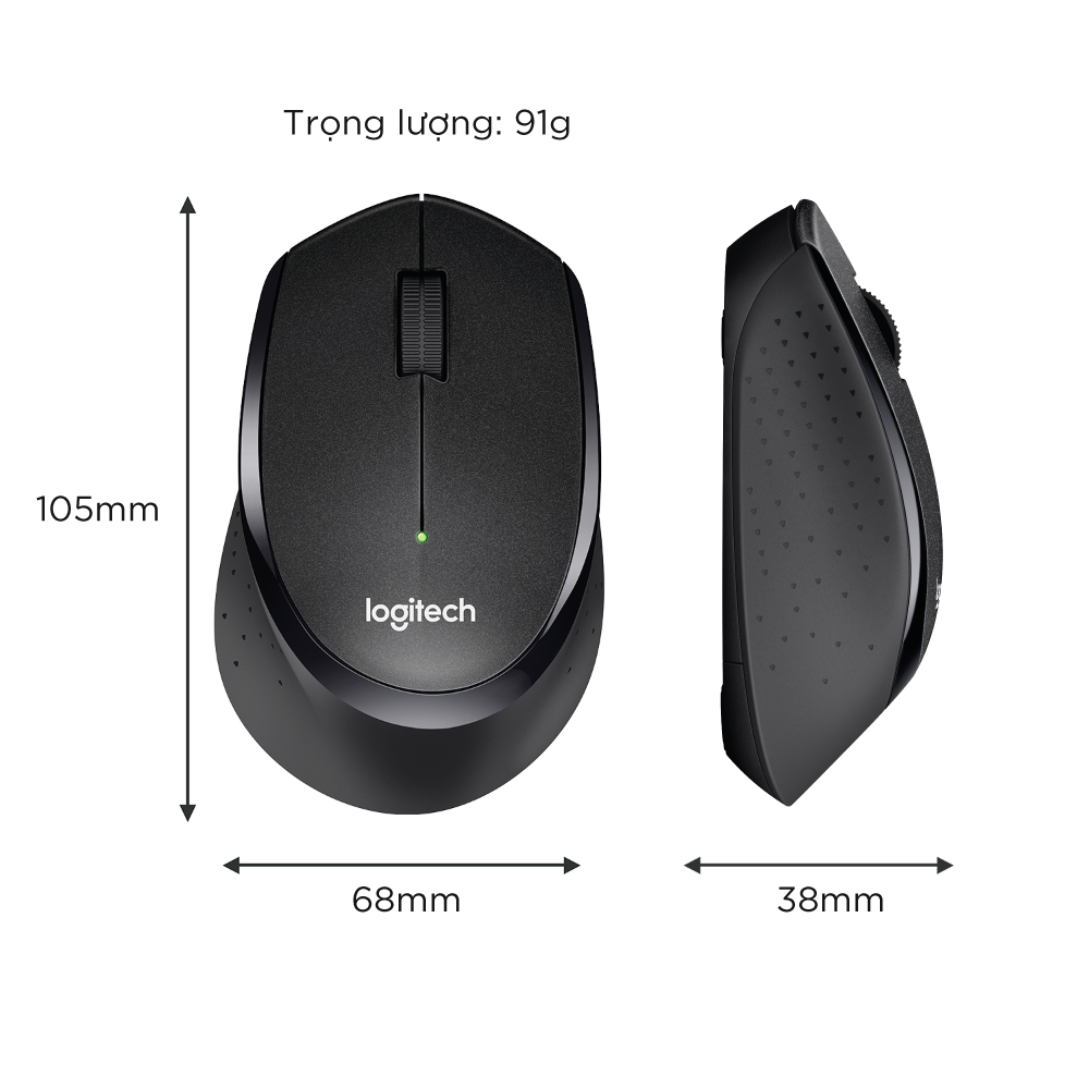 Chuột Không Dây Logitech M330 Silent Plus - Hàng Chính Hãng - Hình ảnh 8