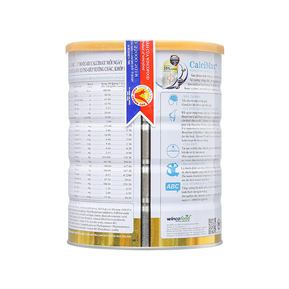 Combo 2 lon sữa bột Bonecare Calcimax+: dành cho người từ 18 tuổi trở lên bổ sung canxi phòng ngừa loãng xương, tim mạch và tiểu đường. - Hình ảnh 5