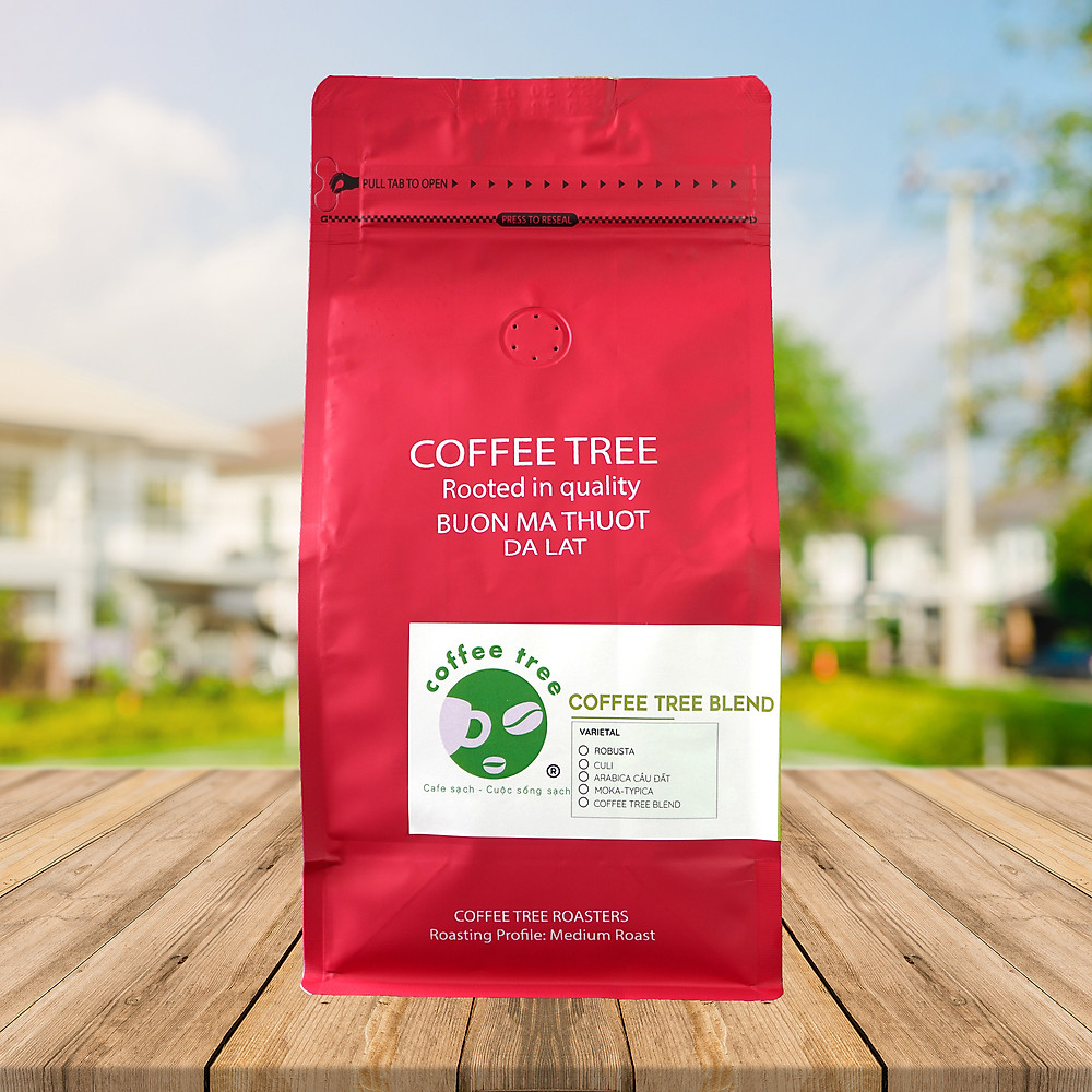 Cà phê bột nguyên chất 100% Coffee Tree đặc biệt 500gr thơm ngon, đậm đà - Cà phê rang xay pha phin gu việt - Hình ảnh 2