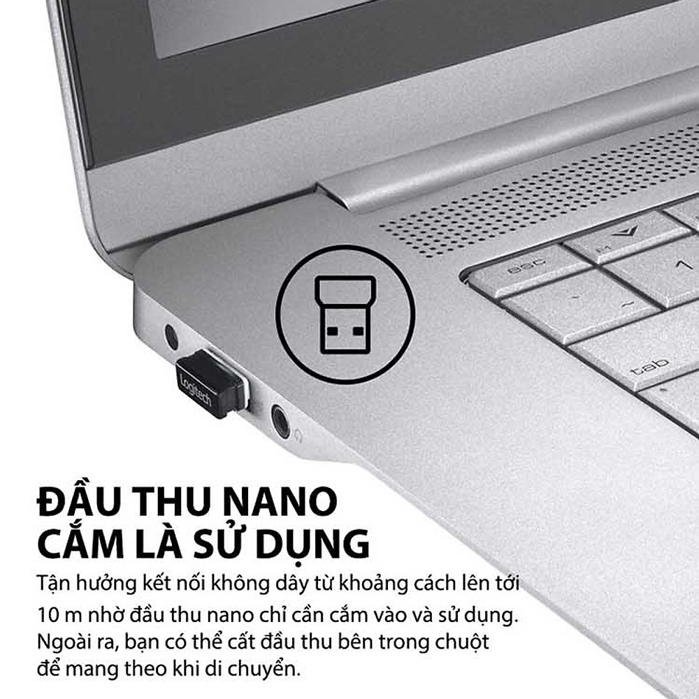 Chuột Không Dây Logitech M330 Silent Plus - Hàng Chính Hãng - Hình ảnh 17