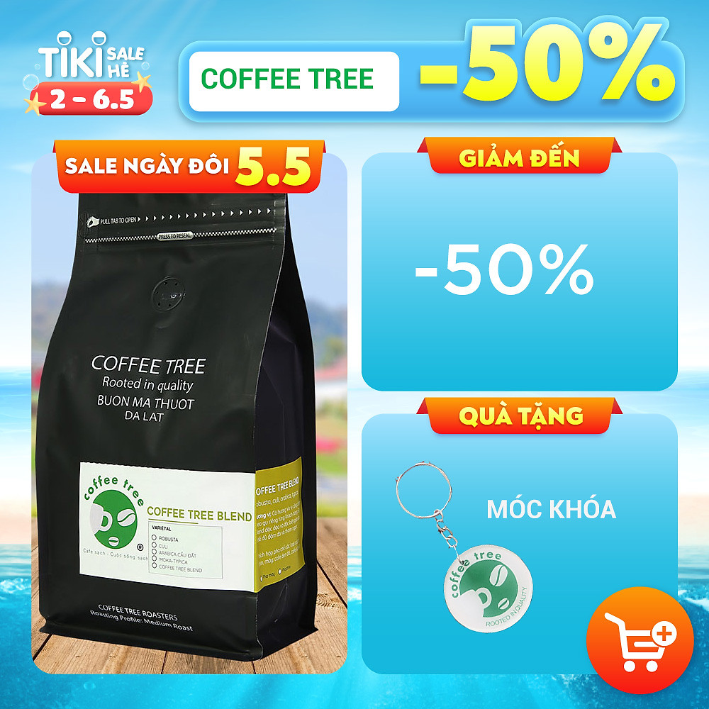 Cà phê bột nguyên chất 100% Coffee Tree đặc biệt 500gr thơm ngon, đậm đà - Cà phê rang xay pha phin gu việt - Hình ảnh 11