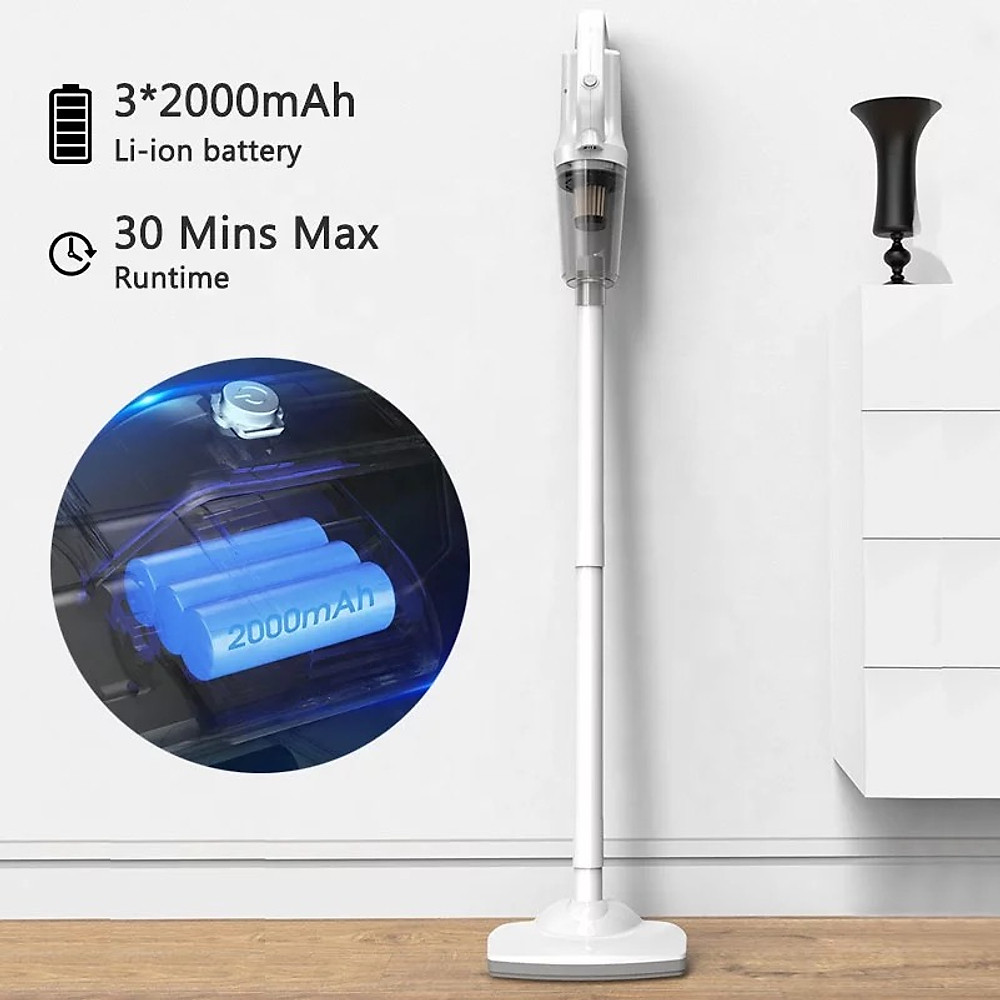 Máy Hút Bụi Cầm Tay Không Dây Sử Dụng Pin Sạc DAMAS Vacuum Cleaner D610W - Hàng Chính Hãng - Hình ảnh 10