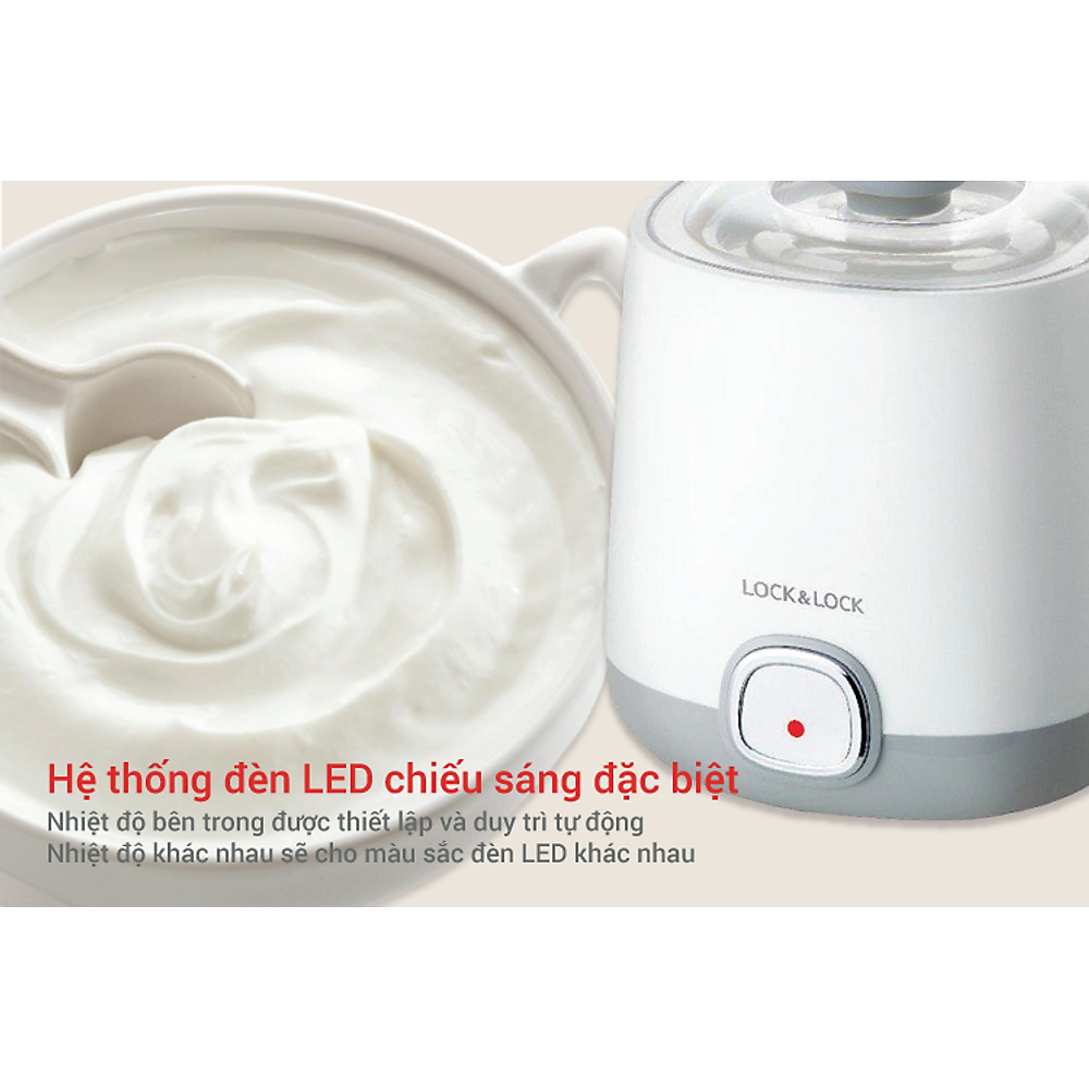 Máy Làm Sữa Chua Lock&Lock EJY110SLV (1000ml) - Hàng chính hãng - Hình ảnh 7