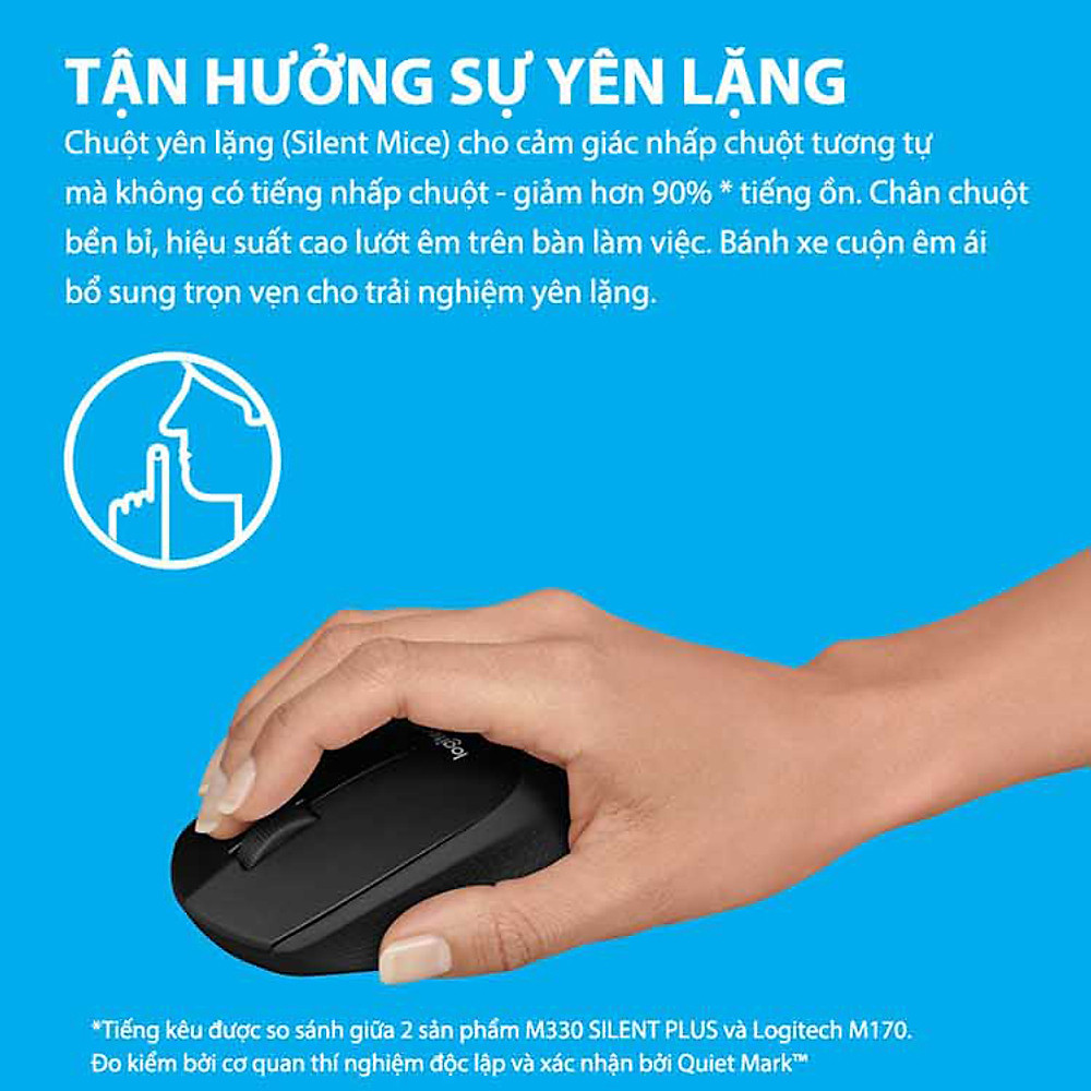 Chuột Không Dây Logitech M330 Silent Plus - Hàng Chính Hãng - Hình ảnh 15
