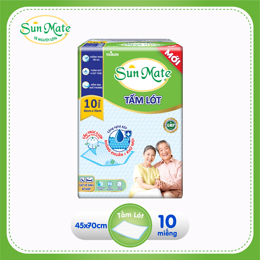 Combo 4 Tấm lót SunMate cải tiến mới (45 x 70cm) - Hình ảnh 3