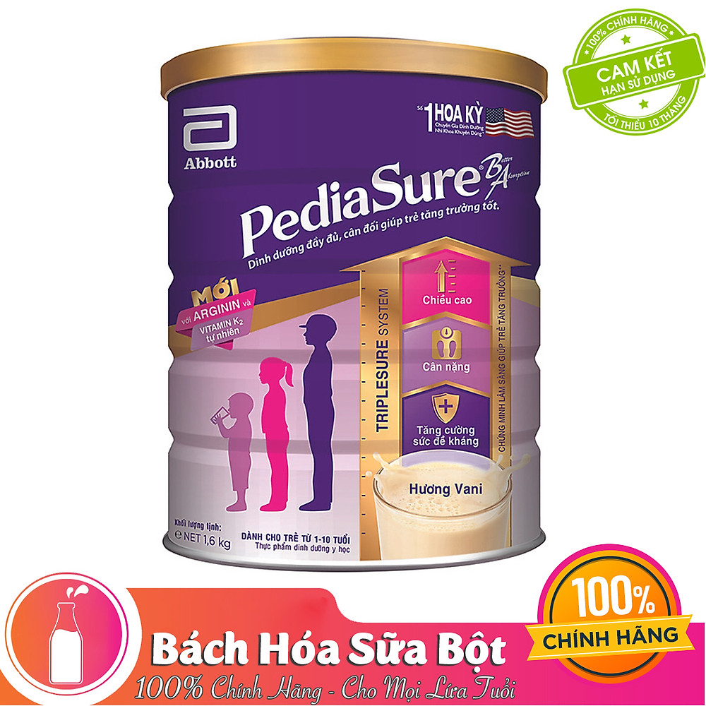 Sữa bột Abbott Pediasure 1.6kg cho trẻ từ 1-10 tuổi - Hình ảnh 2