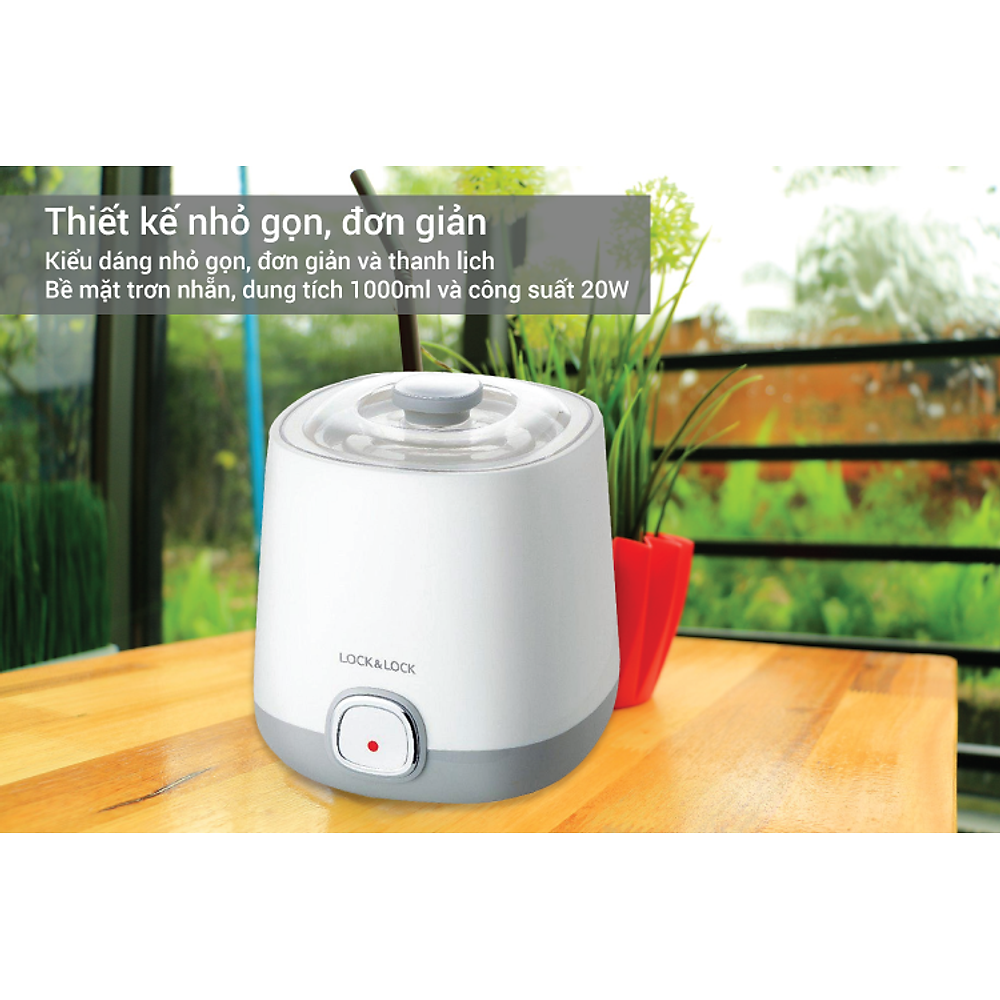 Máy Làm Sữa Chua Lock&Lock EJY110SLV (1000ml) - Hàng chính hãng - Hình ảnh 5