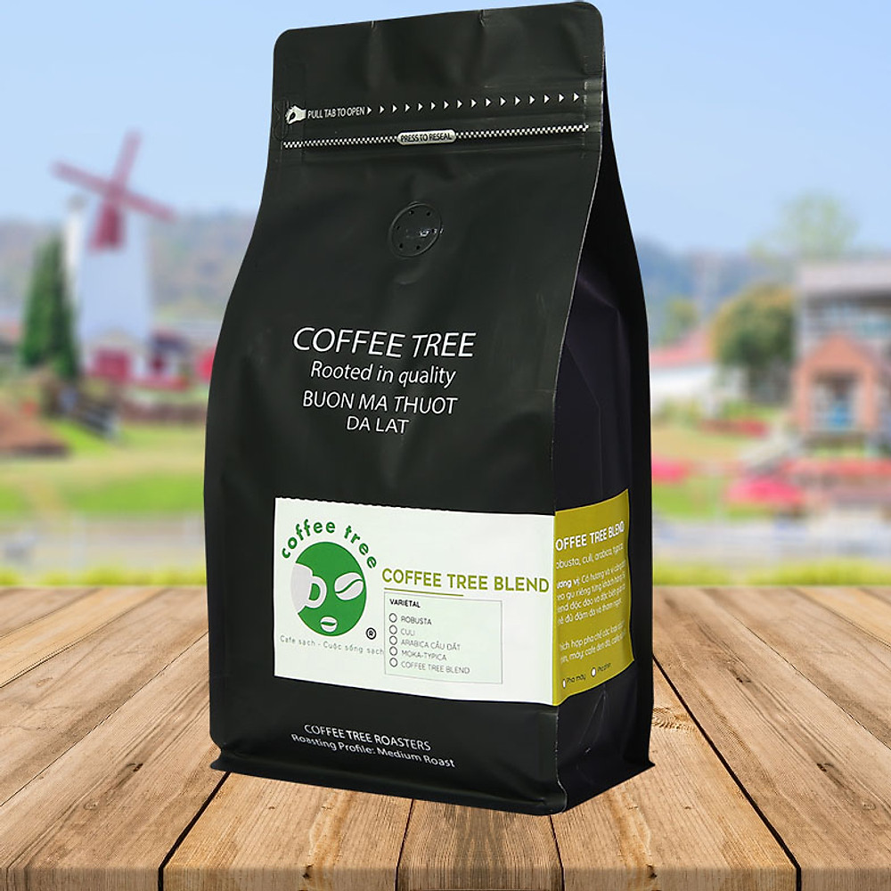 Cà phê bột nguyên chất 100% Coffee Tree đặc biệt 500gr thơm ngon, đậm đà - Cà phê rang xay pha phin gu việt - Hình ảnh 4