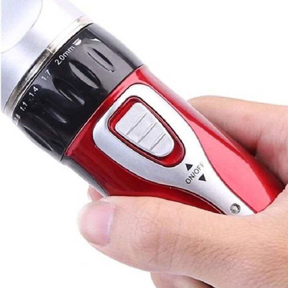 Tông Đơ Hớt Tóc Gia Đình Cho Bé JICHEN 0817 TẶNG Bộ Kéo Cắt Tỉa + Lấy Ráy Tai Có Đèn - Tăng Đơ Cắt Tóc Trẻ Em Công Suất 3W An Toàn Tiện Lợi - Hình ảnh 3