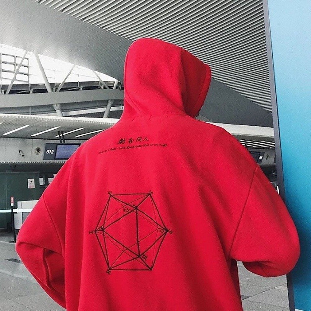 áo hoodie nam nữ, áo hoodie nữ, áo hoodie nam, áo hoodie ulzzang, áo hoodie unisex, Áo Hoodie Nỉ Bông Unisex Streetwear Lục Lăng ( unisex nam nữ đều mặc được) - Hình ảnh 2