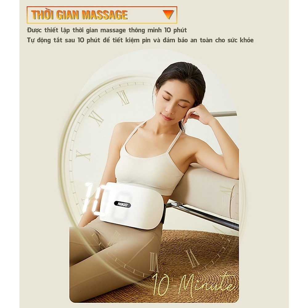 Máy massage bụng đa năng Tích hợp đá nóng giúp tan mỡ bụng, chân, đùi - Hình ảnh 3