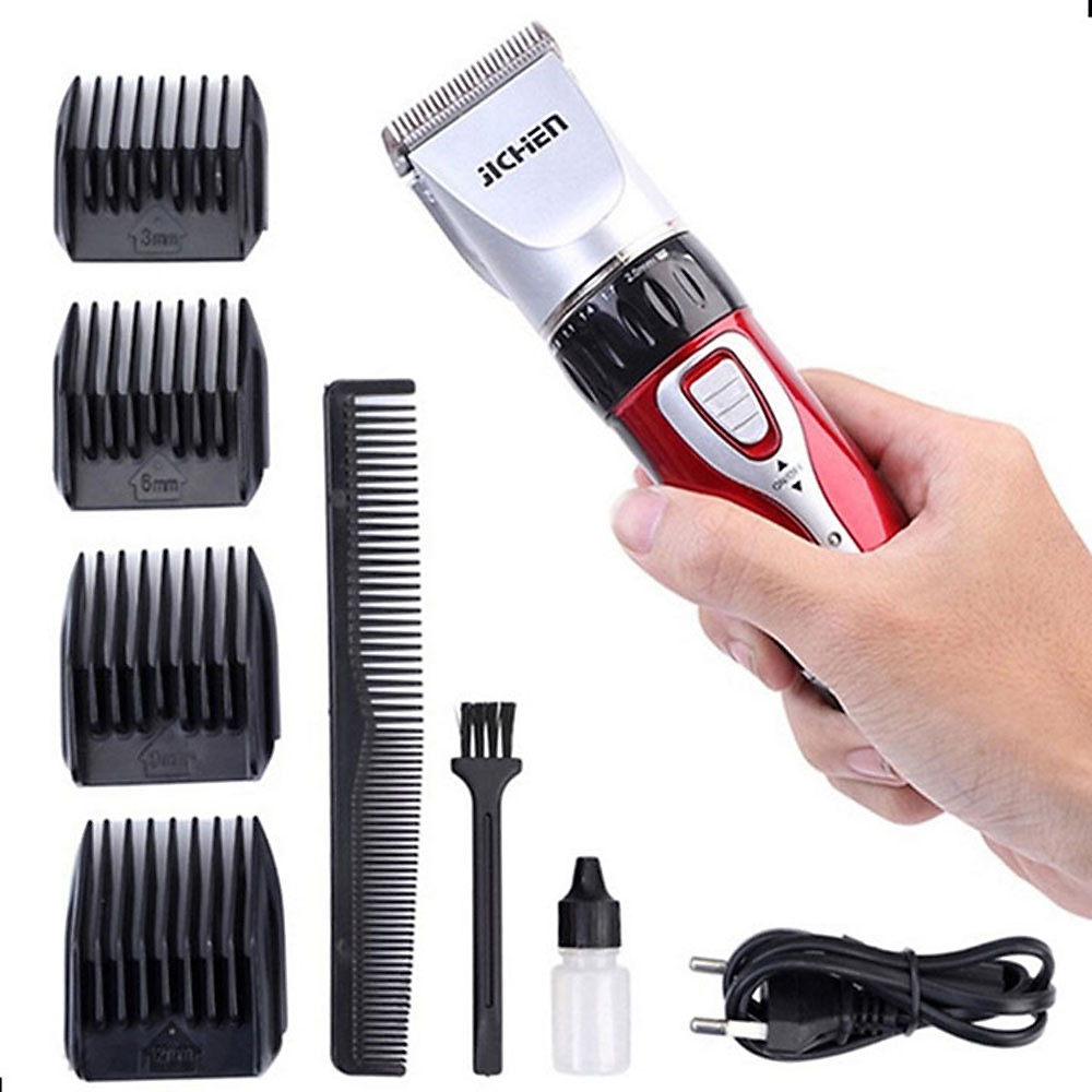 Tông Đơ Hớt Tóc Gia Đình Cho Bé JICHEN 0817 TẶNG Bộ Kéo Cắt Tỉa + Lấy Ráy Tai Có Đèn - Tăng Đơ Cắt Tóc Trẻ Em Công Suất 3W An Toàn Tiện Lợi - Hình ảnh 6