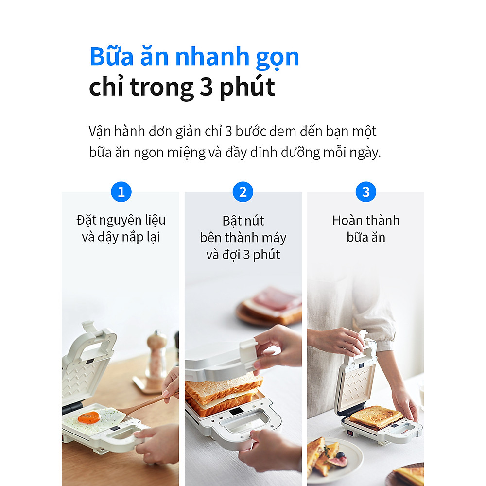 Máy kẹp nướng bánh LocknLock EJB126IVY (600W) - Hàng Chính Hãng - Hình ảnh 12