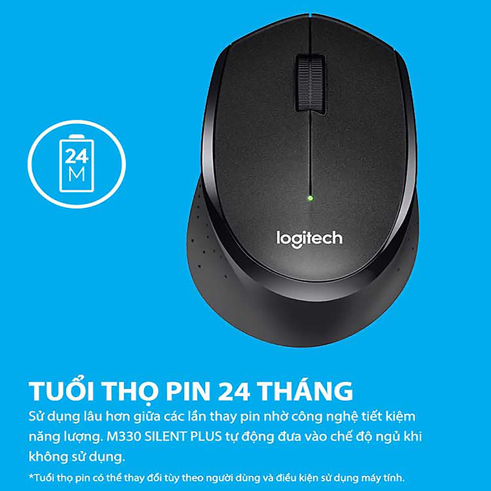 Chuột Không Dây Logitech M330 Silent Plus - Hàng Chính Hãng - Hình ảnh 18