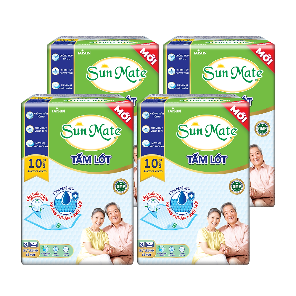 Combo 4 Tấm lót SunMate cải tiến mới (45 x 70cm) - Hình ảnh 2