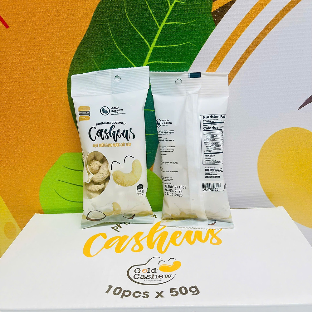 Hạt Điều Rang Nước Cốt Dừa 50gr - Hình ảnh 3