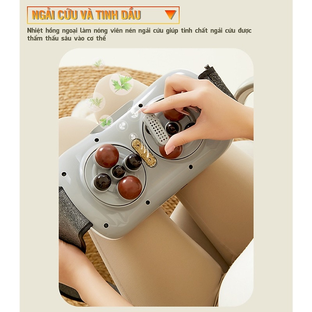 Máy massage bụng đa năng Tích hợp đá nóng giúp tan mỡ bụng, chân, đùi - Hình ảnh 6