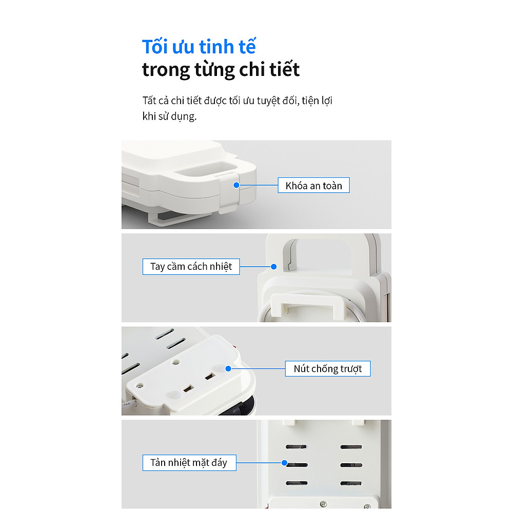 Máy kẹp nướng bánh LocknLock EJB126IVY (600W) - Hàng Chính Hãng - Hình ảnh 19