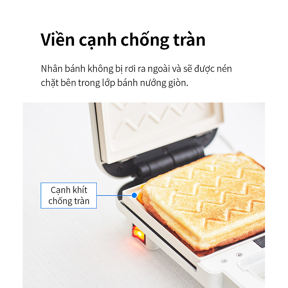 Máy kẹp nướng bánh LocknLock EJB126IVY (600W) - Hàng Chính Hãng - Hình ảnh 16